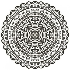 mandala tibetano para colorear