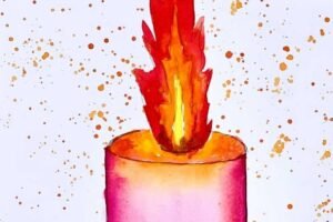 Acuarelas brillantes: aprende a potenciar tus obras con velas