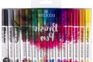 Caligrafía colorida con rotuladores Ecoline