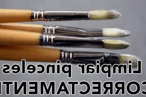 Consejos para limpiar tus pinceles correctamente