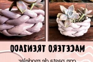 Maceta artesanal: Cómo hacerla con pasta DAS y masilla